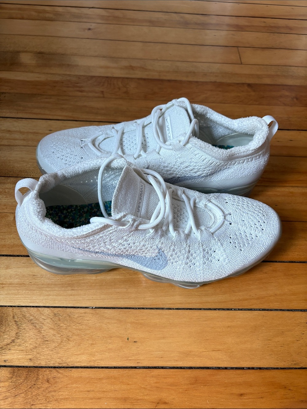 Nike Air VaporMax 2023 Flyknit Pure Platinum White Silver Grey Men's) Sz 11